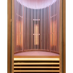 Sauna Moon Infrar&oslash;d Rund 1 plads tr&aelig;farve Holls